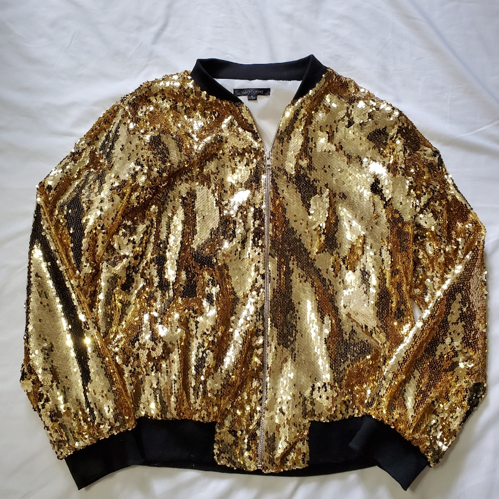 Gold sequin jacket